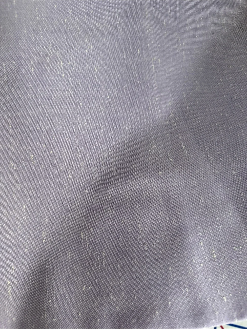 Vintage Lavender Linen Like Blend Slub Fabric 1 Yard x 44 Textured Woven Lilac